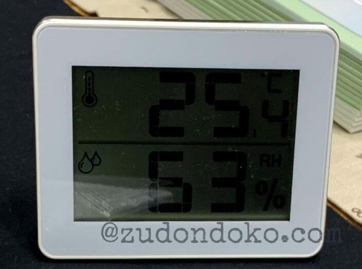 2019年8月10日10：47の南館の温度と湿度