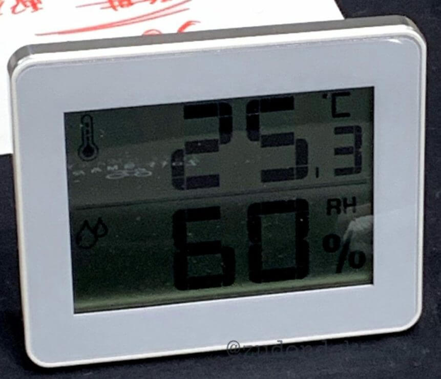 2019年8月10日14：48の南館の温度と湿度