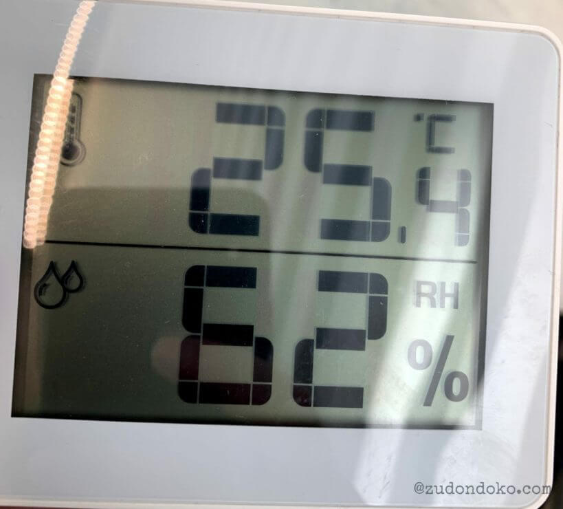 2019年8月10日15：32の南館の温度と湿度