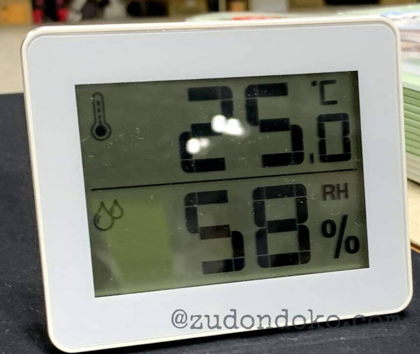 2019年8月10日9：47の南館の温度と湿度