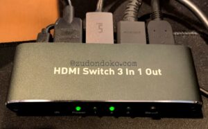 HDMIハブ（分配器）の接続状況
