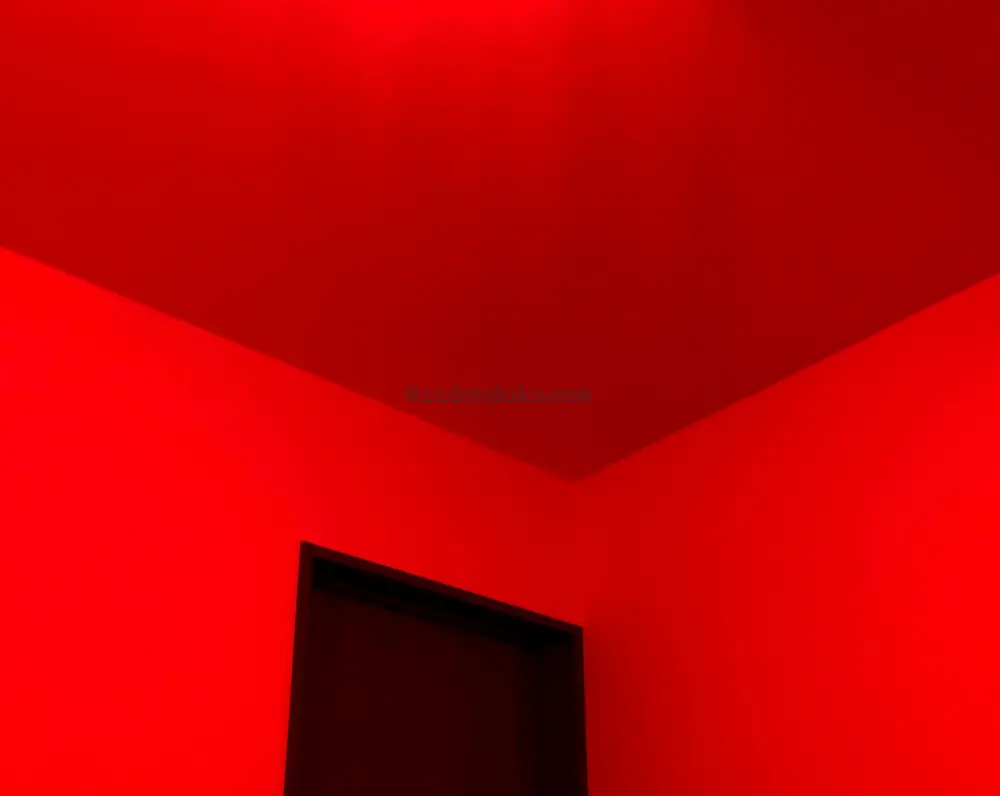 睡眠導入のために部屋の照明を赤くしたところ